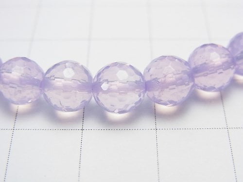 [Video] [One of a kind] High Quality Scorolite AAA 128Faceted Round 7mm Bracelet   NO.30
