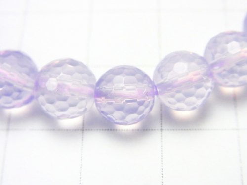 [Video] [One of a kind] High Quality Scorolite AAA 128Faceted Round 7mm Bracelet   NO.33