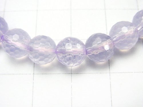 [Video] [One of a kind] High Quality Scorolite AAA 128Faceted Round 7mm Bracelet   NO.35