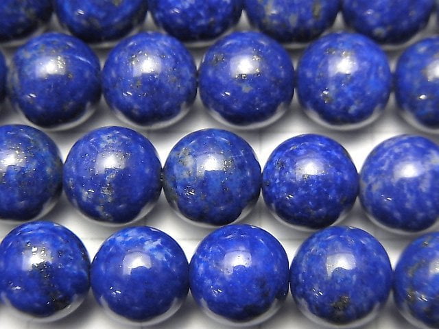 [Video] Lapis lazuli AA++ Round 8mm half or 1strand beads (aprx.15inch / 38cm)