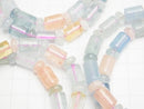 1strand $49.99! Beryl mix (multicolor Aquamarine) AAA- Rondelle & Tube 1strand (Bracelet)