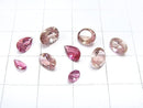 [Video] [One of a kind] High Quality Pink Tourmaline AAA Undrilled Faceted 9pcs Set NO.63
