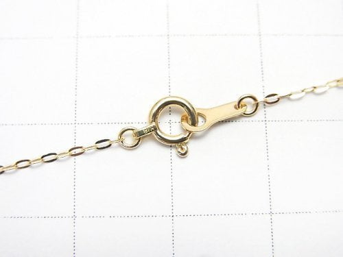 [Video][18K Yellow Gold]Flat Cable Chain 1mm [40cm][45cm]Necklace 1pc