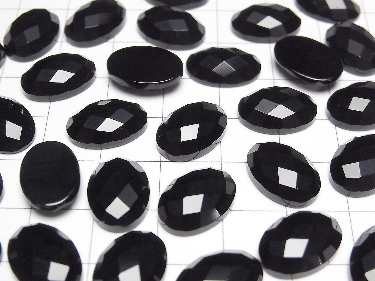 Cabochon Ovale Facetté Onyx 14x10mm 4 pièces 4,79 $ !