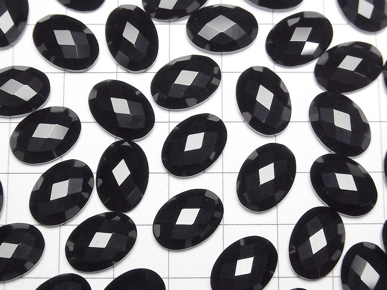 Cabochon Ovale Facetté Onyx 14x10mm 4 pièces 4,79 $ !