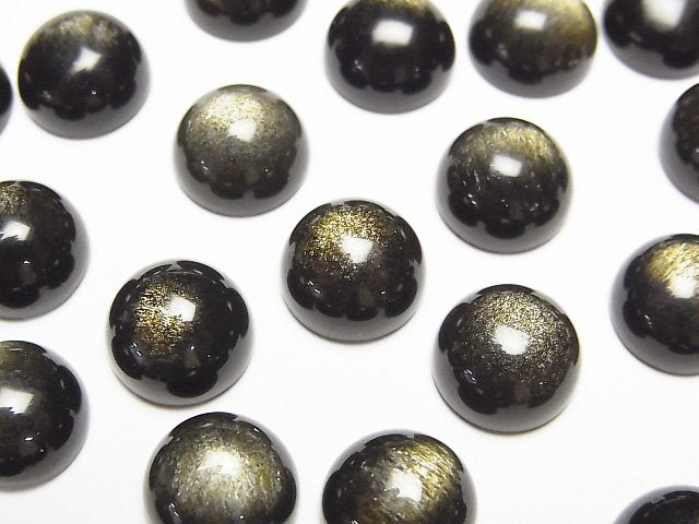 Cabochon, Obsidian Gemstone Beads