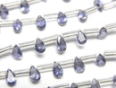 [Video] High Quality Iolite AAA Pear Shape Faceted 5x3mm 1strand (18pcs)
