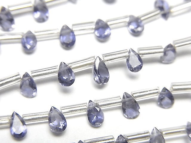 Iolite, Pear Shape Gemstone Beads