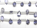 [Video] High Quality Iolite AAA Pear Shape Faceted 5x3mm 1strand (18pcs)