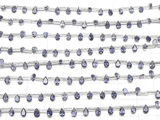 [Video] High Quality Iolite AAA Pear shape  Faceted 5x3mm 1strand (20pcs )