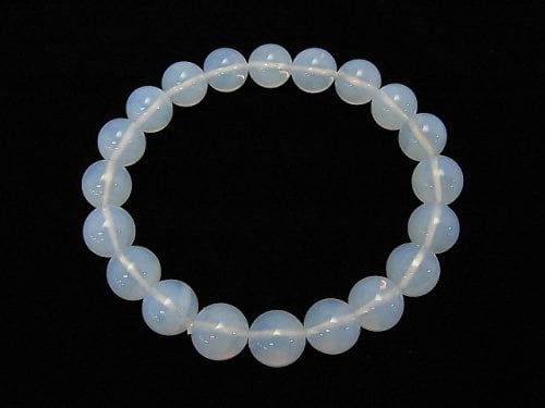 [Video] [One of a kind] High Quality Moonlight Quartz AAA Round 9.5mm Bracelet NO.83