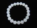 [Video] [One of a kind] High Quality Moonlight Quartz AAA Round 10mm Bracelet NO.90