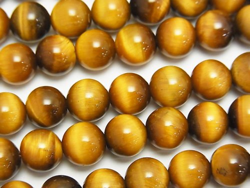 Round, Tiger's Eye Gemstone Beads