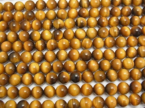 [Video] 1strand $11.79! Yellow Tiger's Eye AAA Round 8mm Honey Color 1strand beads (aprx.15inch / 38cm)