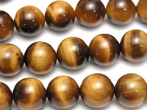 Round, Tiger's Eye Gemstone Beads