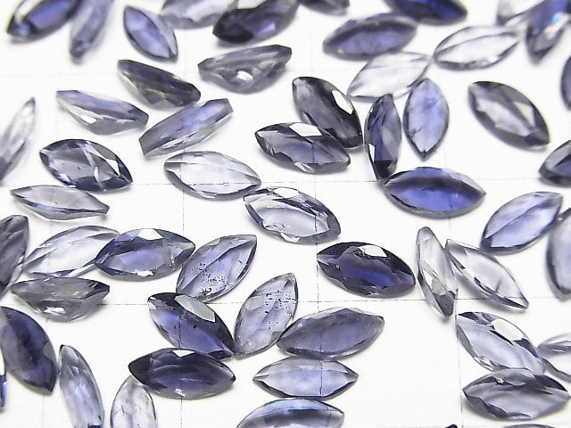 [Video]High Quality Iolite AAA Loose stone Marquise Faceted 8x4mm 5pcs