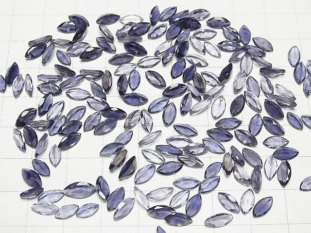 [Video]High Quality Iolite AAA Loose stone Marquise Faceted 8x4mm 5pcs