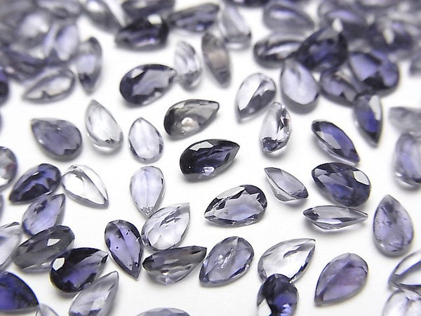 Iolite, Pear Shape, Undrilled Gemstone Beads