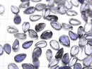 [Video] High Quality Iolite AAA Undrilled Pear shape Faceted 5x3mm 10pcs