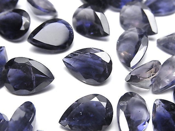 High Quality Iolite AAA- Loose stone Pear shape Faceted 14x10mm 1pc