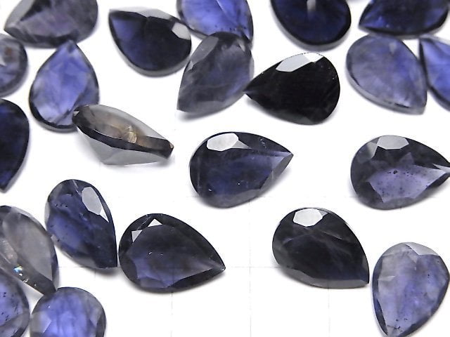 High Quality Iolite AAA- Loose stone Pear shape Faceted 14x10mm 1pc