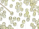 [Video]High Quality Lemon Quartz AAA Half Drilled Hole Faceted Round 4mm 10pcs