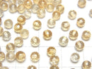 [Video]High Quality Citrine AAA Half Drilled Hole Faceted Round 4mm 10pcs