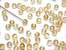 [Video]High Quality Citrine AAA Half Drilled Hole Faceted Round 4mm 10pcs