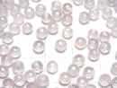 [Video]High Quality Rose Quartz AAA Half Drilled Hole Faceted Round 4mm 10pcs