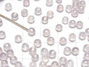[Video]High Quality Rose Quartz AAA Half Drilled Hole Faceted Round 4mm 10pcs