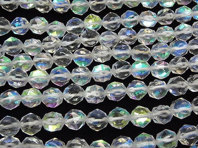 [Video]High Quality! 1strand $11.79! Luna Flash Star Faceted Round 10mm 1strand beads (aprx.15inch / 36cm)