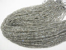 High Quality!  Labradorite AAA- Faceted Coin 4x4x2.5mm 1strand beads (aprx.15inch/37cm)