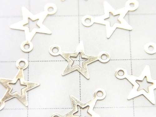 14KGF Charm 11x8mm Holed Star Both Side 3pcs $3.19