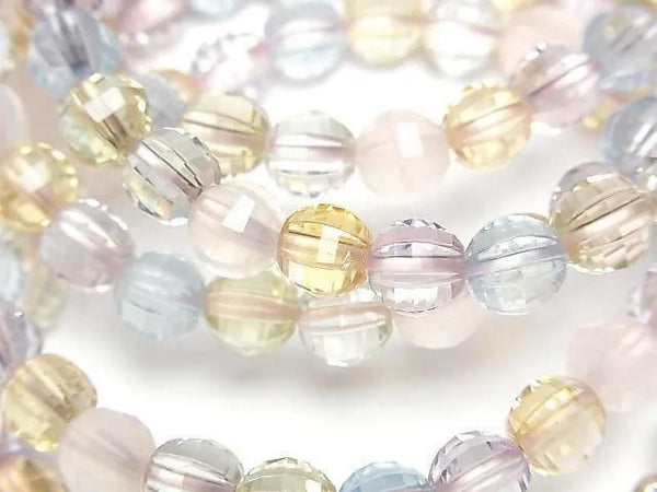 [Video] High Quality Mixed Stone AAA Mirror Faceted Round 7mm Bracelet