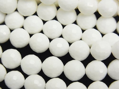 Faceted Round, Mother of Pearl (Shell Beads) Pearl & Shell Beads