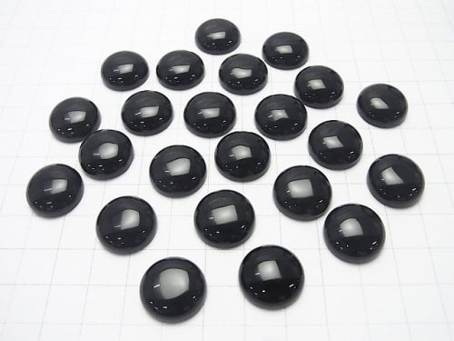 Onyx AAA Round  Cabochon 16x16x6mm 3pcs