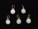 [Video][Japan]High Quality Ethiopia Opal AAA Pendant 4x4x3mm [K10 Yellow Gold] 1pc