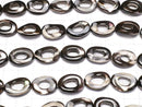 [Video]Mother of Pearl MOP Brown Oval (Donut) 18x13mm 1strand beads (aprx.15inch/36cm)