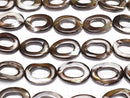 [Video]Mother of Pearl MOP Brown Oval (Donut) 30x21mm half or 1strand beads (aprx.14inch/35cm)