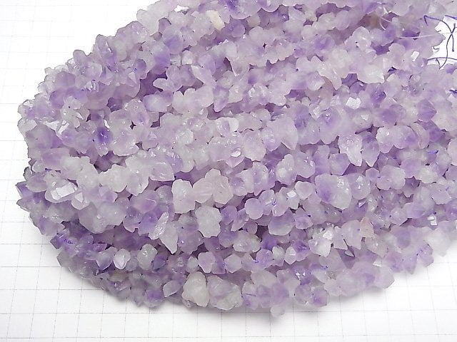 [Video]Amethyst Point Rough Rock Nugget 1strand beads (aprx.15inch/37cm)