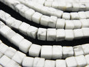 Cube, Howlite Magnesite Gemstone Beads