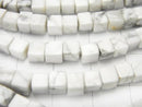 1strand $6.79! Howlite Magnesite  Cube 4x4x4mm 1strand beads (aprx.15inch/37cm)