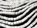 1strand $6.79! Howlite Magnesite  Cube 4x4x4mm 1strand beads (aprx.15inch/37cm)
