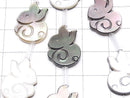 High quality Black Shell (Black-lip Oyster ) AAA rabbit shape 18x13x2mm half or 1strand (Approx 14pcs )