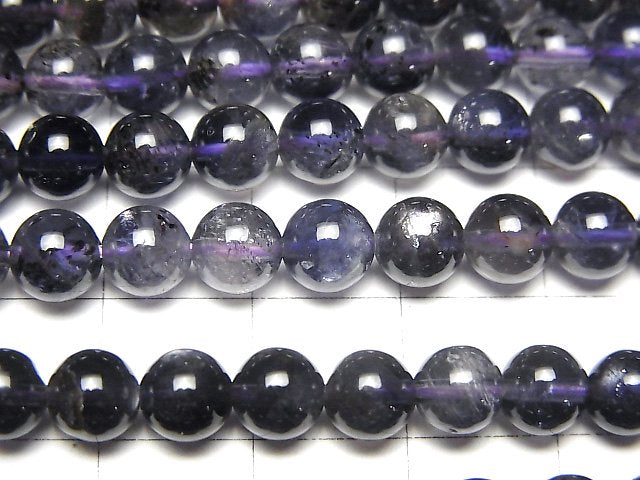 [Video] 1strand $14.99! Iolite AA+ Round 6mm 1strand beads (aprx.15inch/37cm)