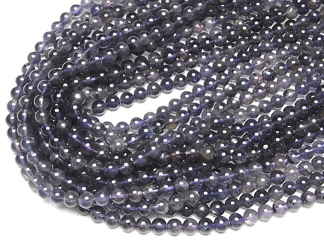 [Video] 1strand $14.99! Iolite AA+ Round 6mm 1strand beads (aprx.15inch/37cm)