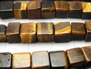 1strand $7.79! Yellow Tiger's Eye AA + Cube 6x6x6mm 1strand beads (aprx.15inch / 37cm)