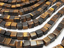 1strand $7.79! Yellow Tiger's Eye AA + Cube 6x6x6mm 1strand beads (aprx.15inch / 37cm)