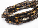 1strand $7.79! Yellow Tiger's Eye AA + Cube 6x6x6mm 1strand beads (aprx.15inch / 37cm)