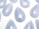 [Video] Blue Lace Agate AAA Pear shape Cabochon [SS][M] 1pc